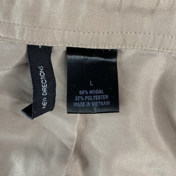 New Directions Women's SZ L Top Blouse Long‎ Short Sleeve Multicolored Lot Of 3 - Picture 12 of 12